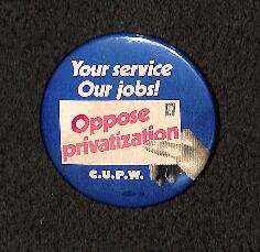 Your service our jobs : oppose privatization C.U.P.W. [Canadian Union of Postal Workers]